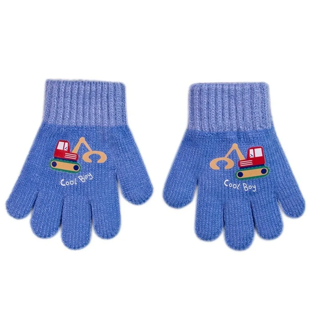 Nuevos guantes tejidos bonitos de dibujos animados a prueba de frío a prueba de viento guantes de dedo completo guantes cálidos para niños guantes de invierno - imagen 3