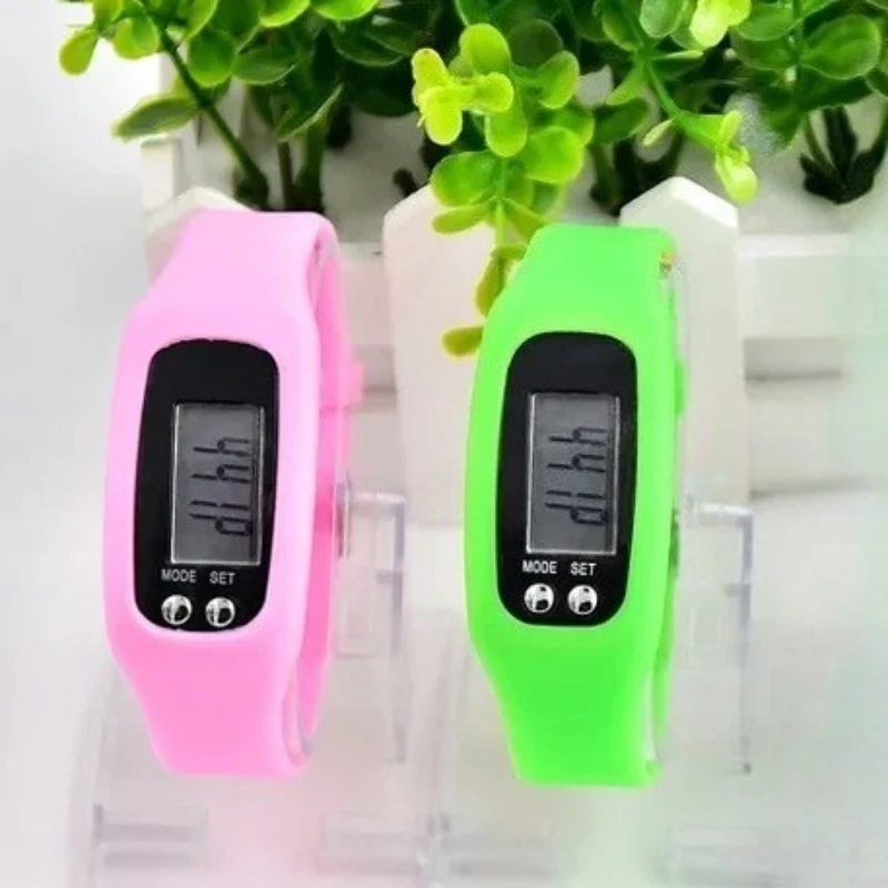 Nuevo reloj electrónico LED Fitness, podómetro electrónico de silicona, reloj de pulsera para correr, cálculo de kilometraje multifuncional - imagen 3
