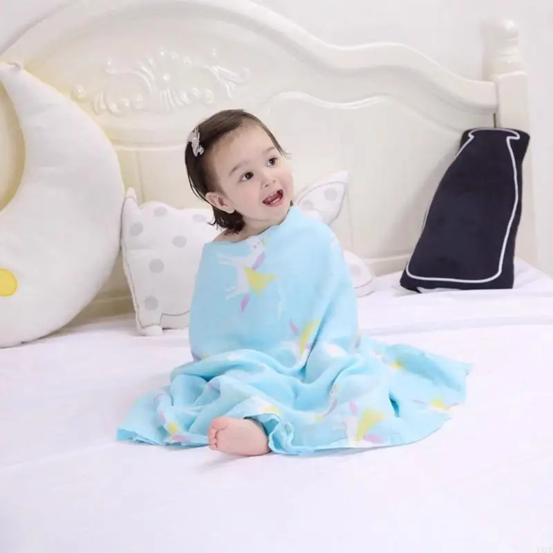 XXFE Comunicados recién nacidos ducha lavado bebés Maneta ducha 2 capas Toalla baño envoltura para bebés - imagen 3