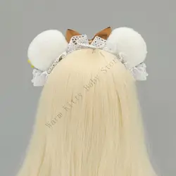 Diadema orejas de oso con lazo para niños – Para el pelo y fiesta