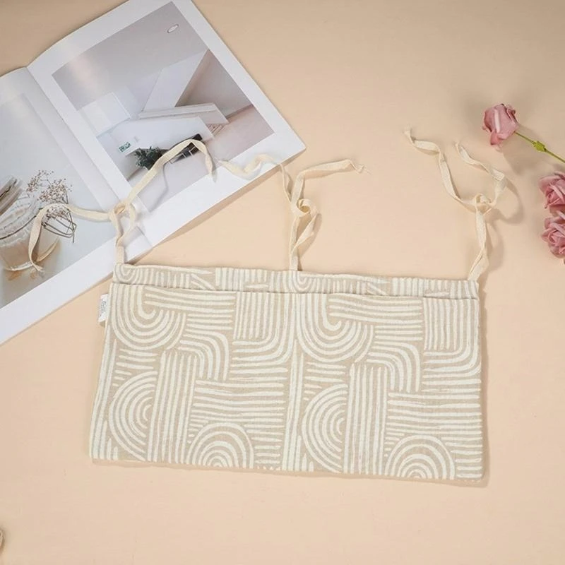 Bolsa colgante esencial para guardería M76C, bolsa almacenamiento para cuna, bolsa almacenamiento bolsillo colgante - imagen 5