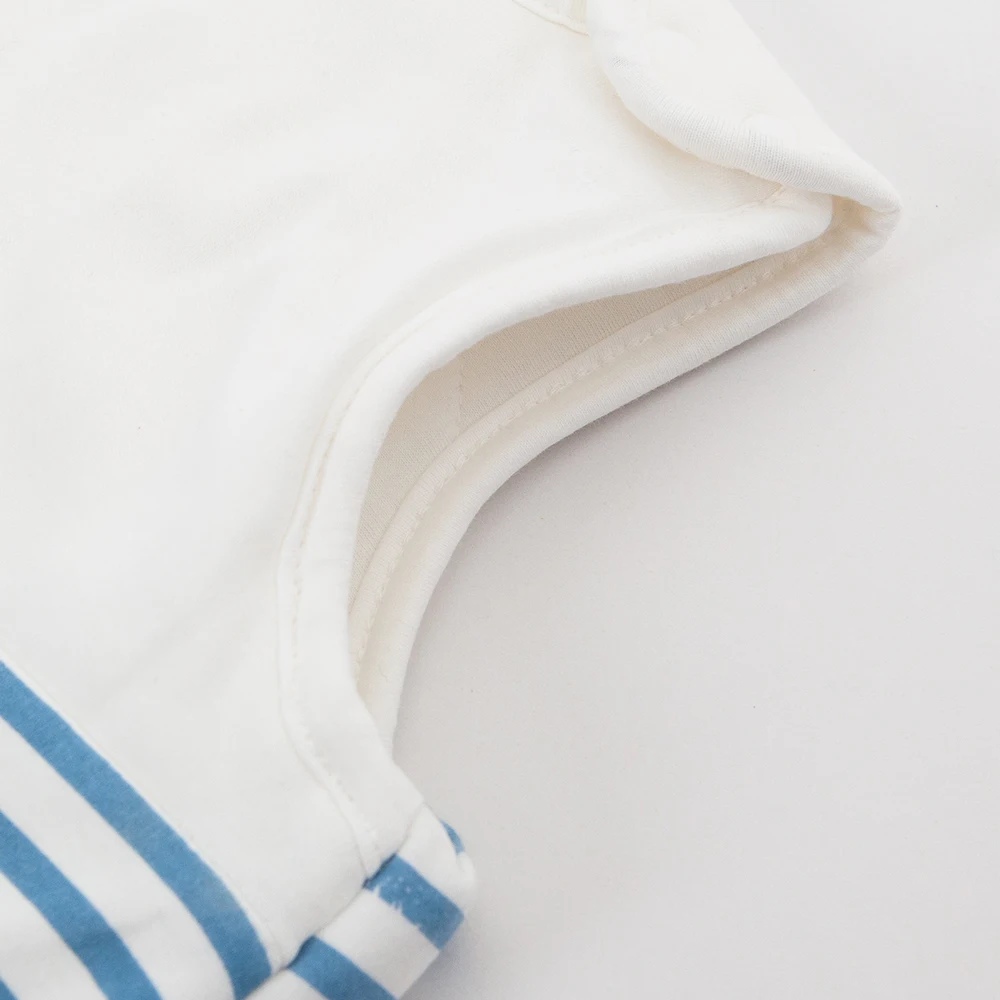 Saco de dormir para bebé de 0 a 24 meses, para niños y niñas, rayas azules y blancas, puntos de barro, estrellas, chaleco de otoño estampado, saco de dormir, manta antipatadas - imagen 5
