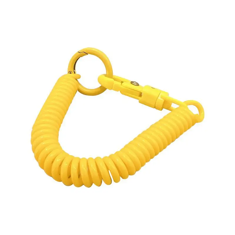Llavero extensible con resorte para niños – Mosquetón metálico retráctil - imagen 2