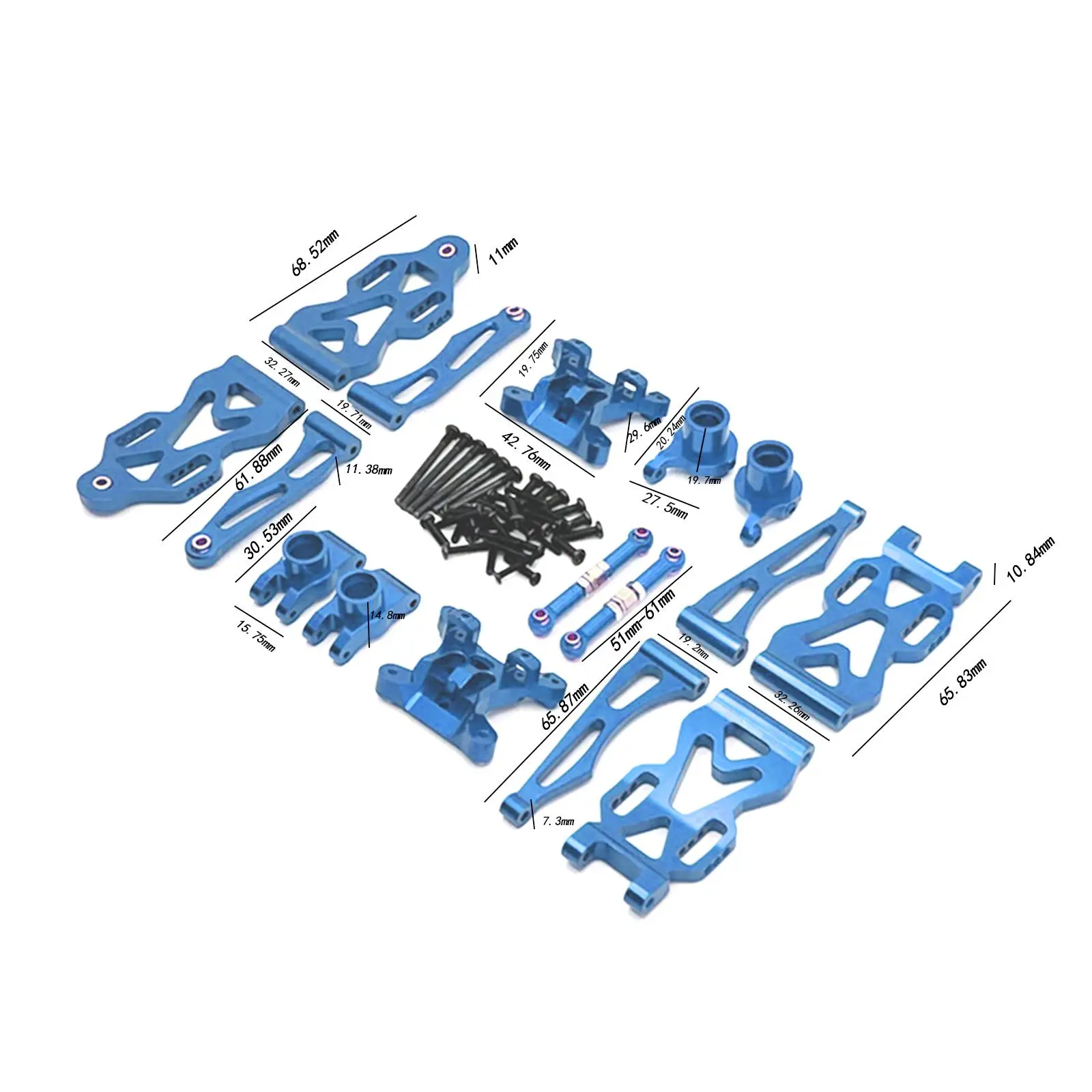 RC Metal Aluminium Spare Part Set RC Car Accessory 1:16 RC Hobby Car DIY