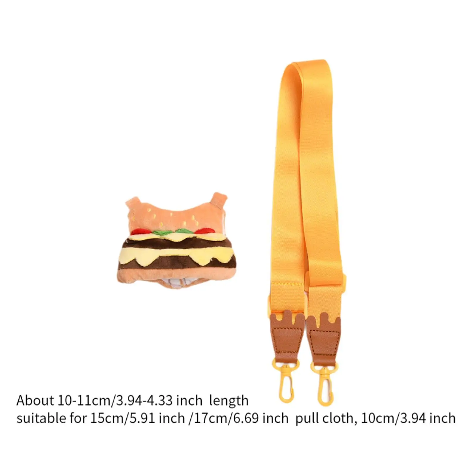 Plush Doll Clothes, Cartoon Hamburger Bag, Dress up Costumes, DIY Comfortable Photo Props,
