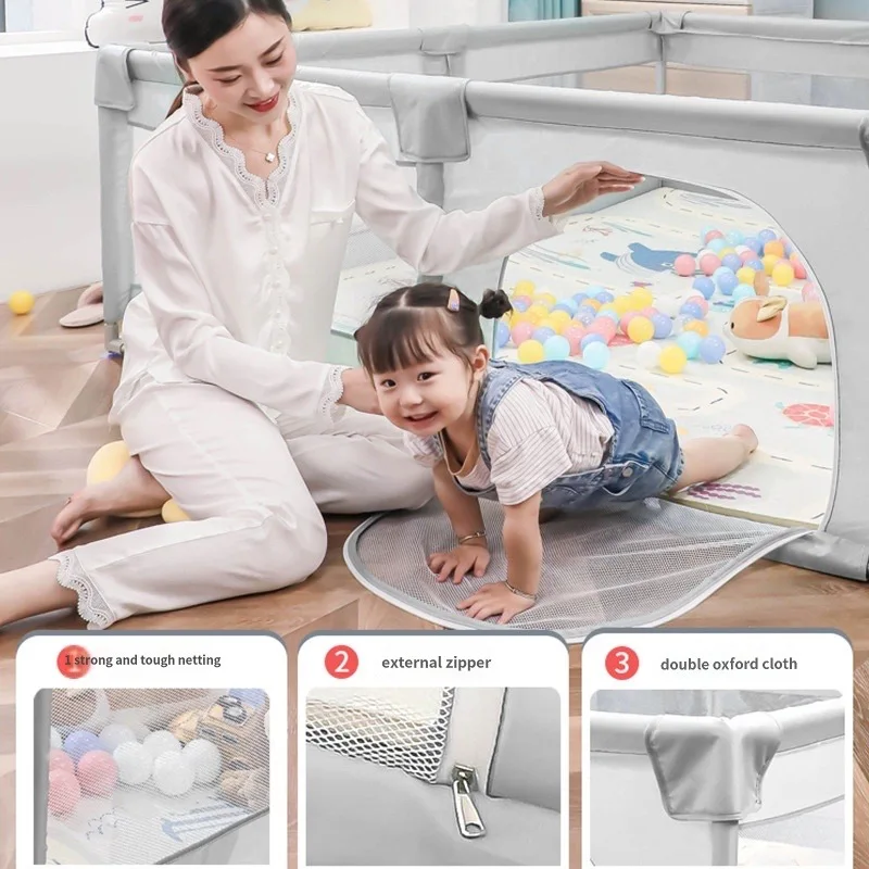 Valla de seguridad para bebés, corralito protector para bebés, barrera de seguridad para niños recién nacidos, corralito para niños, valla para PISCINA DE BOLAS - imagen 5