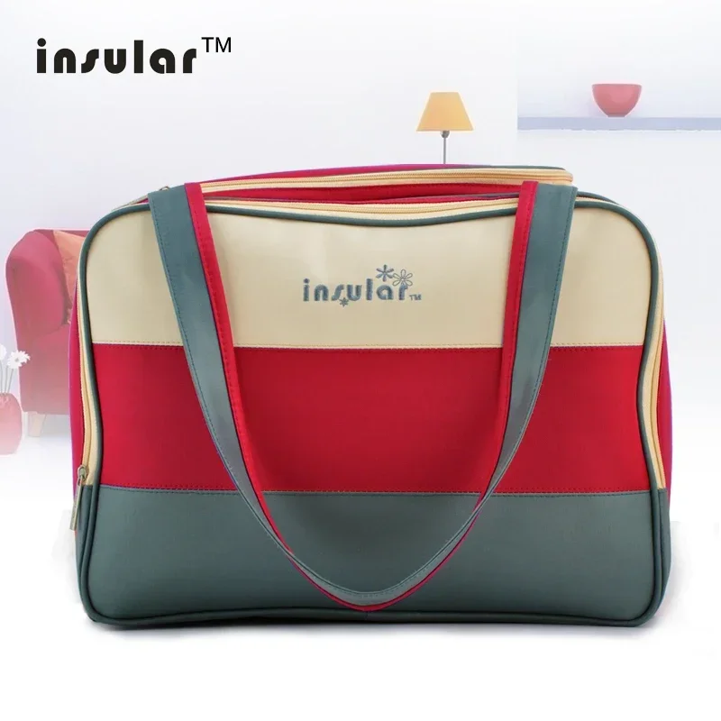 Bolsa pañalera de lona resistente gran capacidad de almacenaje - imagen 5