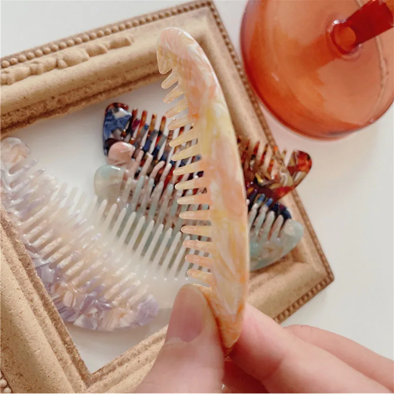 Peine antiestático infantil para niñas – Diseño mármol con masaje - imagen 5