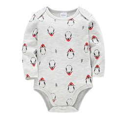 Mono bebé algodón con diseño pingüino para recién nacido suave cómodo