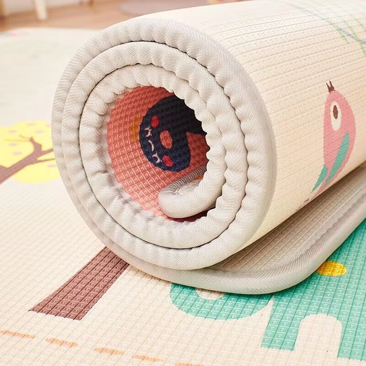 Alfombra acolchada de gateo para bebés – Segura y reciclable - imagen 4