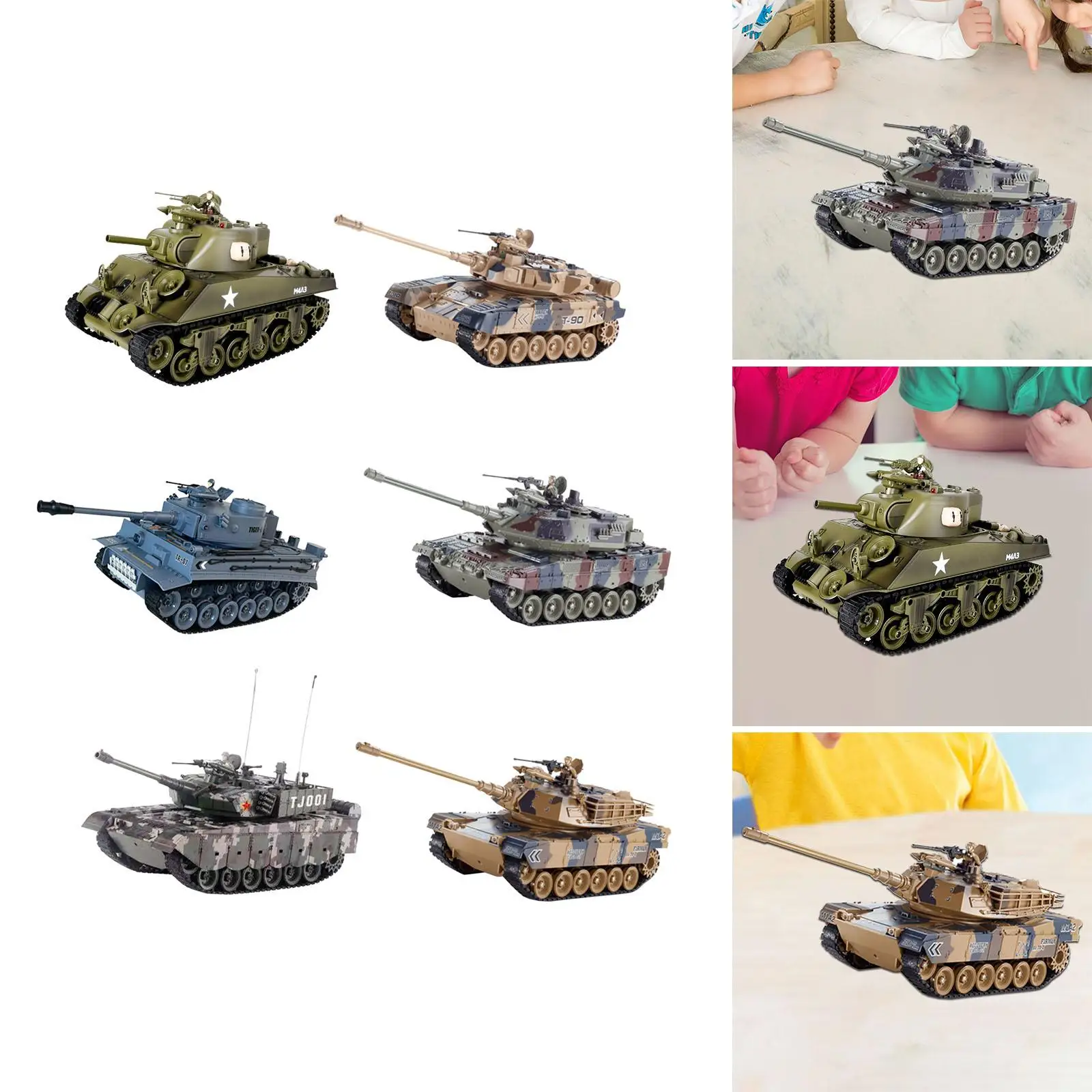 RC Tank Simulation Water Ball Barrel up Down with Sound and Light Realistic for Boys Girls Mud Adults and Kids Sand Beach
