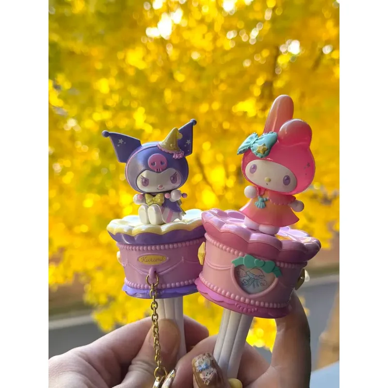 Sanrio personaje Lucky Turn varita mágica caja ciega juguetes lindo Kuromi canela My Melody Anime figura muñeca juguetes niños regalos - imagen 4