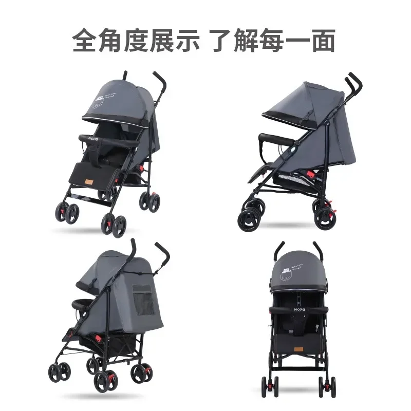 Cochecito de bebé 2025 plegable y ligero - asiento cómodo para niños - imagen 5