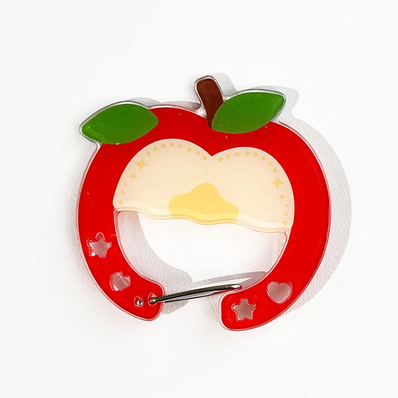 LLavero de acrílico de dibujos animados, llavero de fruta Kawaii, mosquetón creativo para bolso, gancho colgante, accesorios para colgar llaves - imagen 5