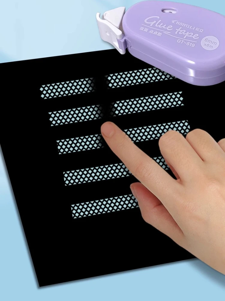 Cinta adhesiva de doble cara con puntos, perfecta para álbum de recortes, Collage, foto, diario, manualidades, suministros de papelería escolar