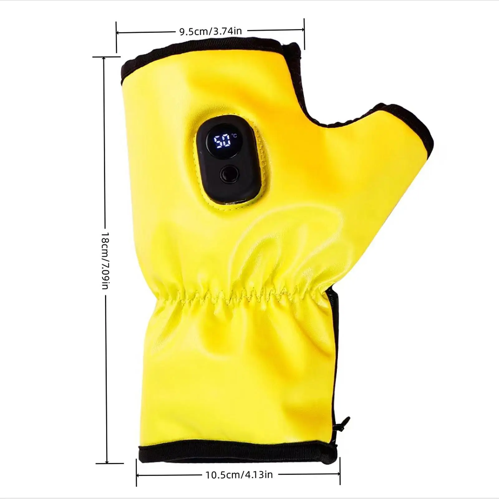 Heated Gloves Men Women Bike Gloves Portable Comfortable Fingerless Cycling