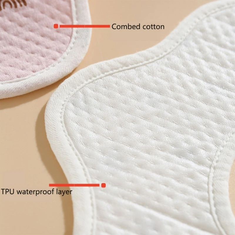 Baberos de muselina de algodón para bebé recién nacido, Baberos Unisex para dentición y goteo, Baberos suaves y absorbentes para bebés, QX2D - imagen 3