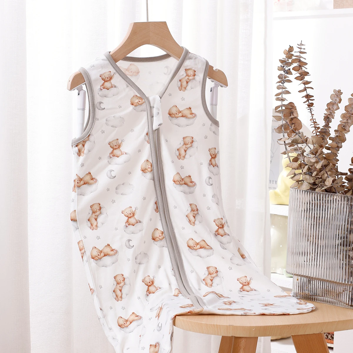 HappyFlute-saco de dormir antipatadas para bebé, tela de algodón de bambú Súper suave, estampado lindo, diseño de cremallera bidireccional, sin mangas, verano, nuevo