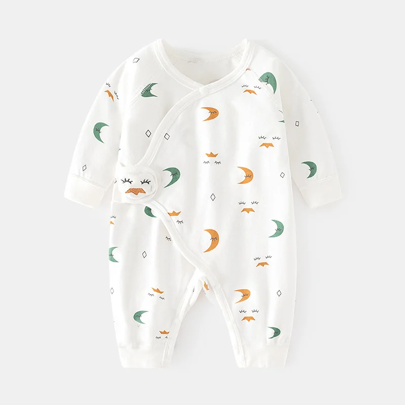 Pelele para bebé recién nacido de 0 a 6M, mono infantil con estampado de algodón, ropa informal para recién nacido, ropa para niña y niño, ropa de primavera y otoño nueva - imagen 4