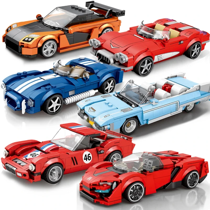 Bloques de construcción coches carreras – Juguete educativo infantil - imagen 2