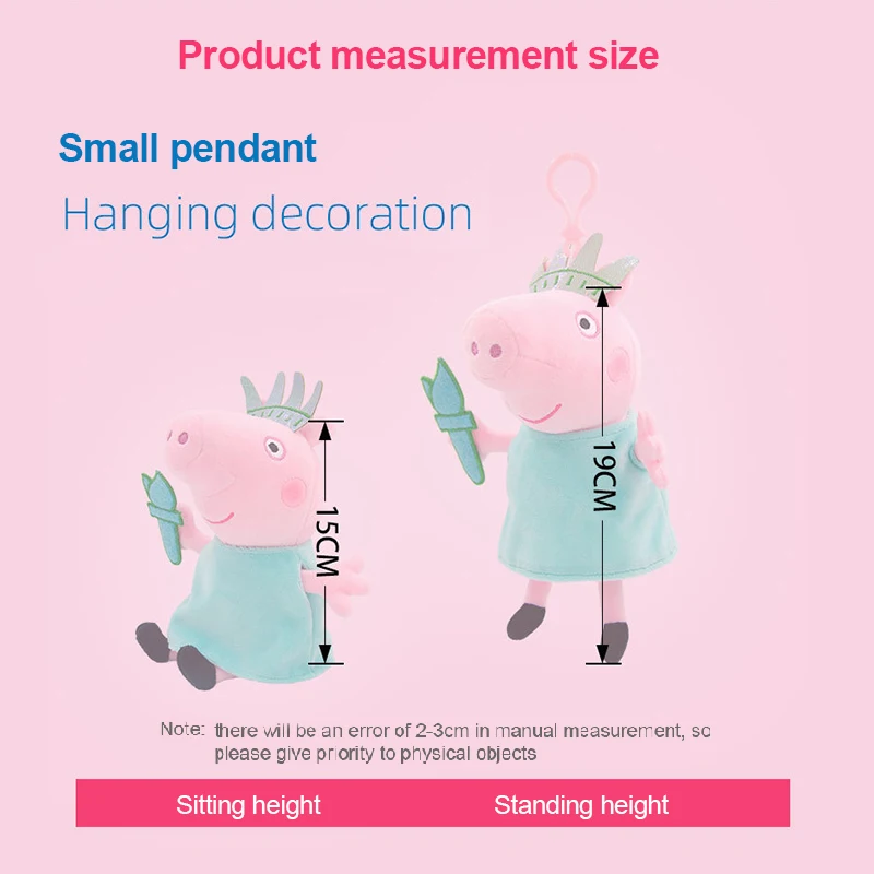 Llavero Peppa Pig de peluche suave – Regalo ideal para niños - imagen 4