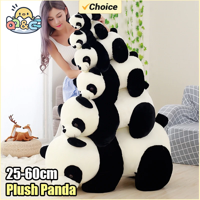 25-60Cm juguetes de peluche Panda juguetes de peluche lindos niños Kawaii decoración de la habitación animales suaves y de peluche regalo de cumpleaños regalo del Día de los niños