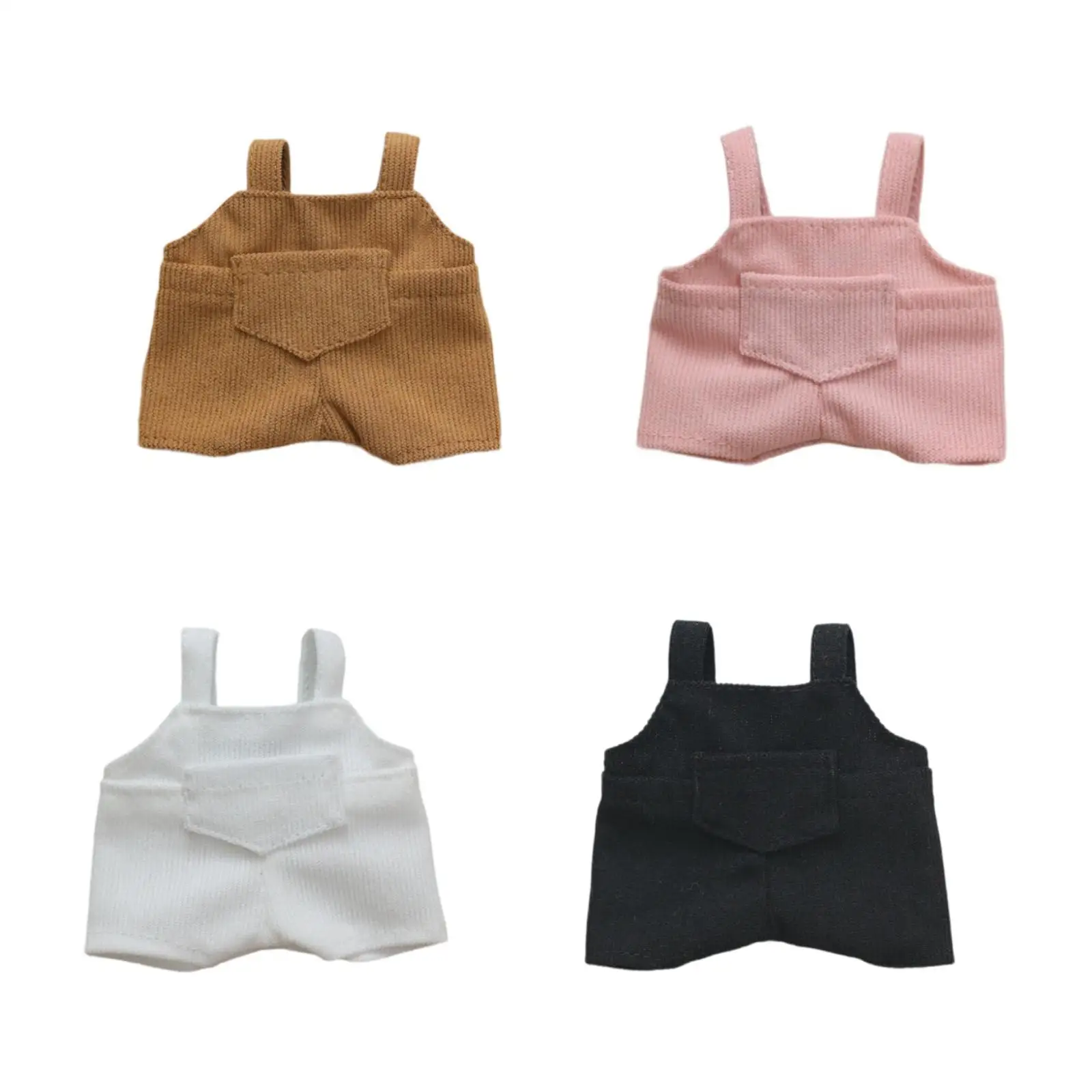 Fashion Dolls Suspender Pants Outfits Accessories for 17cm Boy Dolls Dress up New Year Gifts