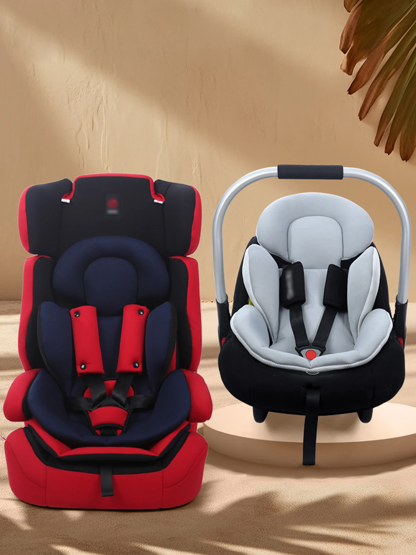 Cojín asiento para cochecito bebé - acolchado algodón transpirable - imagen 4