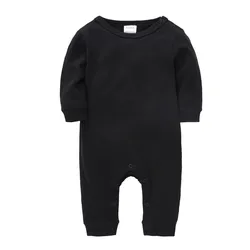 Kavkas Pelele negro de algodón para bebé