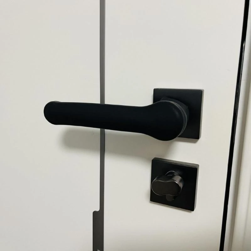 M76C Juego 2 piezas carcasa cubierta perilla puerta silicona para seguridad infantil y a prueba estática - imagen 2