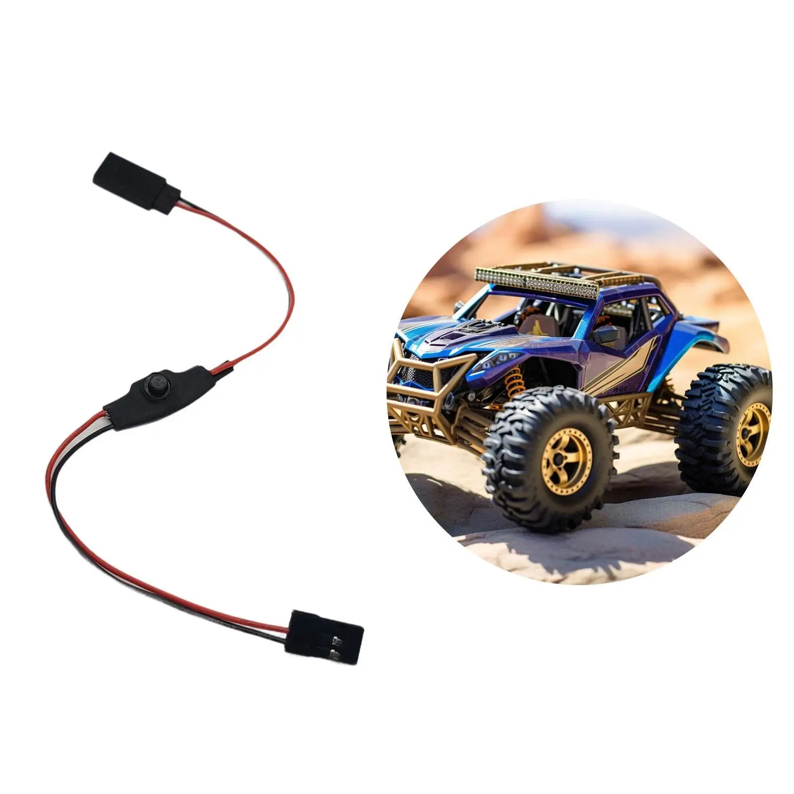 JR RC Car Light Switch Channel Extension Cord Light Wire for RC Crawler Car