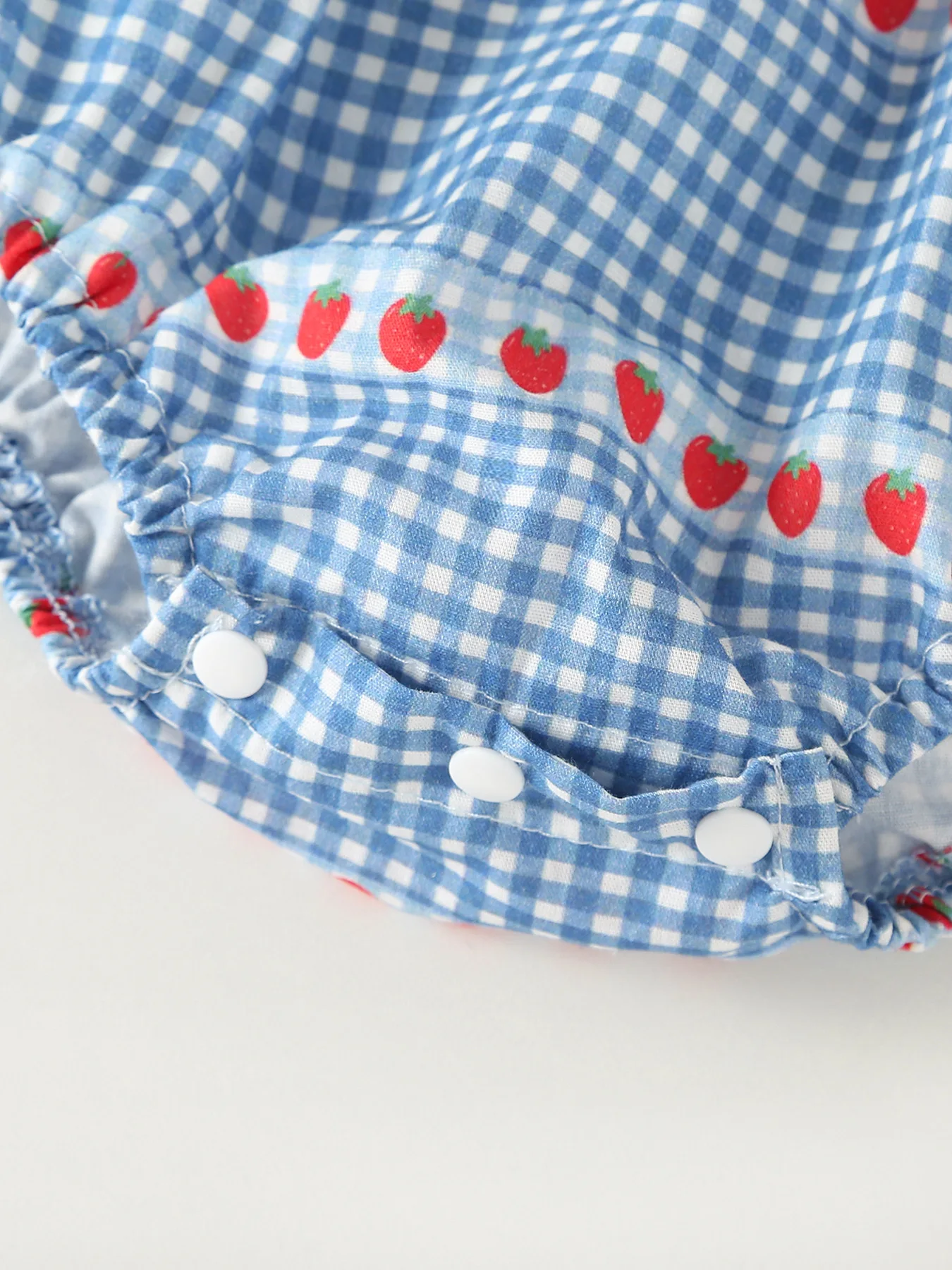 Ropa de verano para niñas pequeñas, ropa con estampado de fresa de una pieza acampanada de manga corta para niñas pequeñas de 0 a 2 años, 2026 - imagen 5