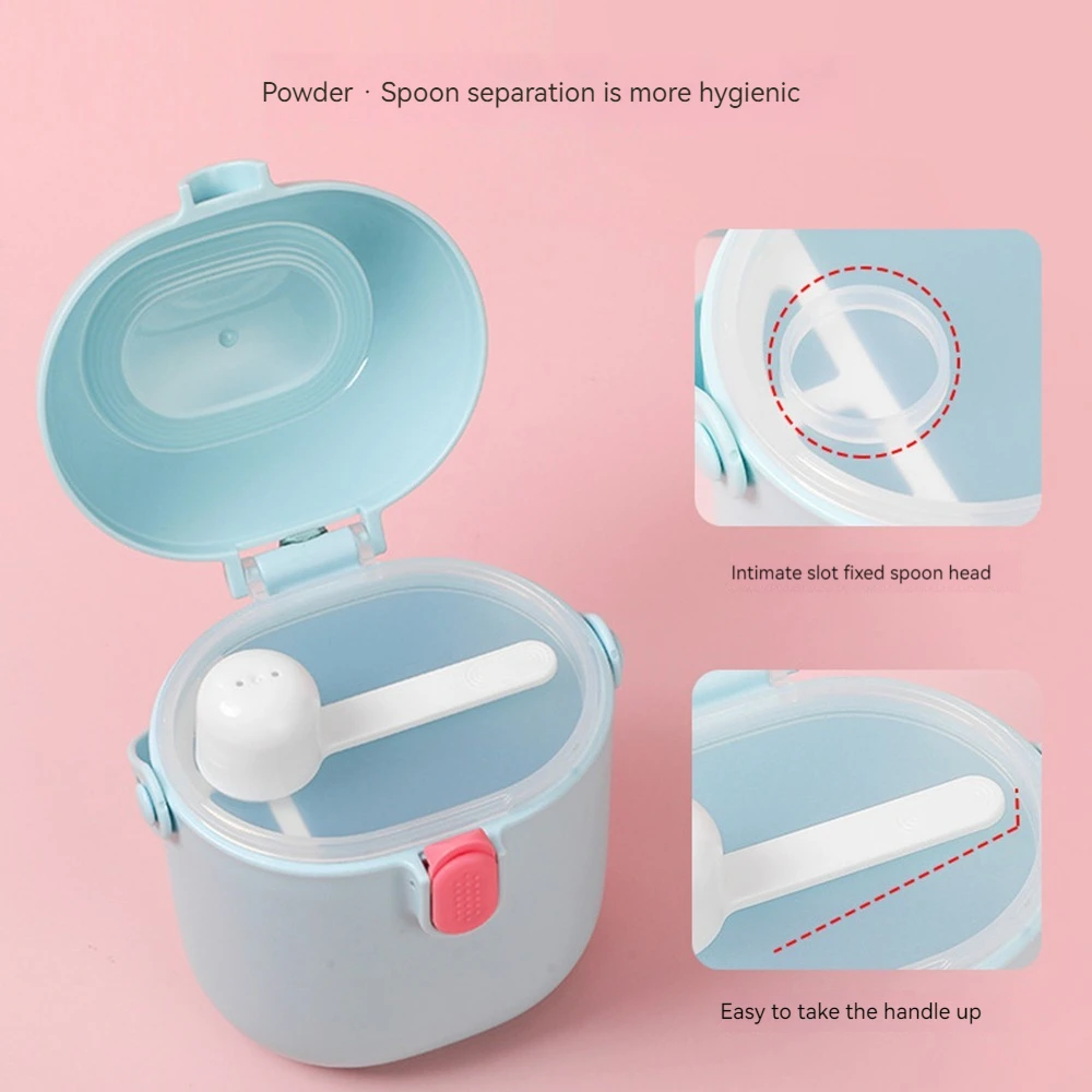 Caja portátil de almacenamiento de alimentos para bebés, dispensador de fórmula sin BPA, caja de leche en polvo infantil de dibujos animados, contenedor de tazas de aperitivos para niños pequeños - imagen 3