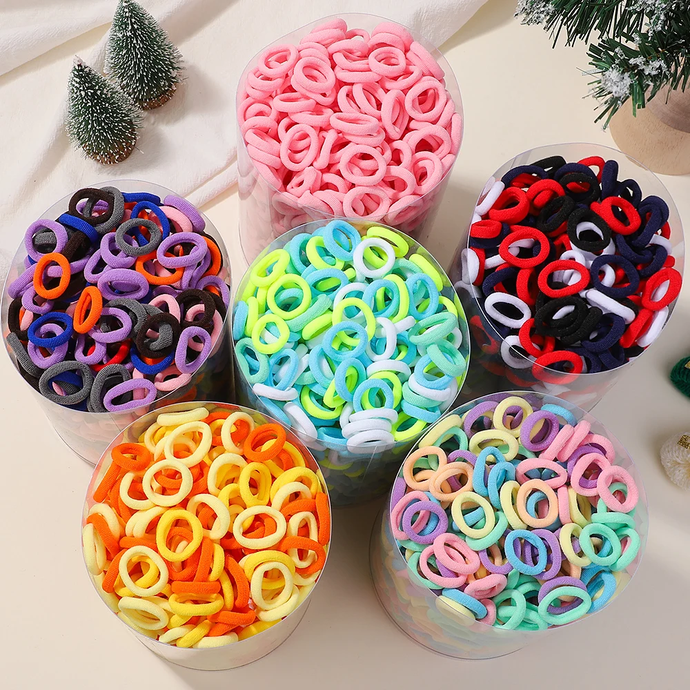 Coleteros elásticos para el pelo de niñas – Para sujetar, colores vivos - imagen 5