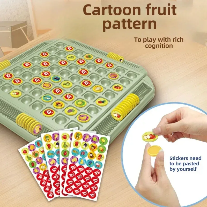 Juego de mesa con temática de frutas, estrategia, ajedrez, memoria, desafío, juguete educativo de aventura cognitiva para familia, niños, fiesta navideña - imagen 3