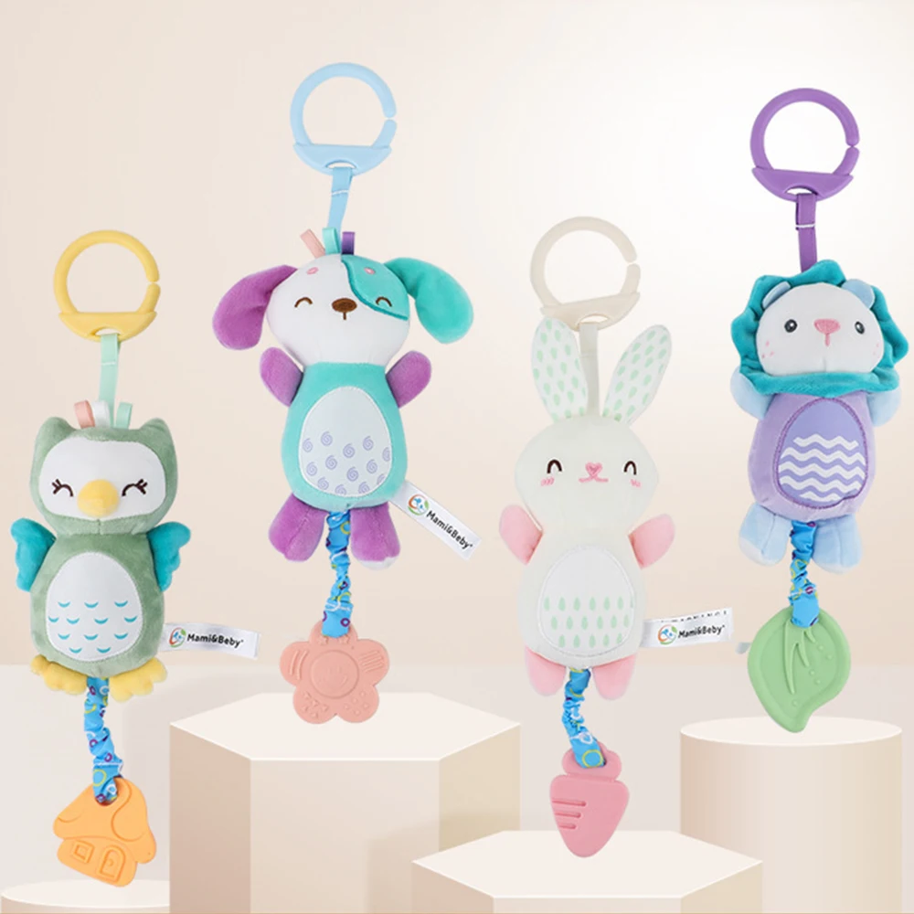 Sonajero peluche suave para bebé – Agarre fácil, ideal para recién nacido