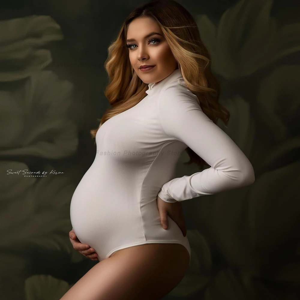 Body elástico ajustado para embarazadas – Sesión de fotografía