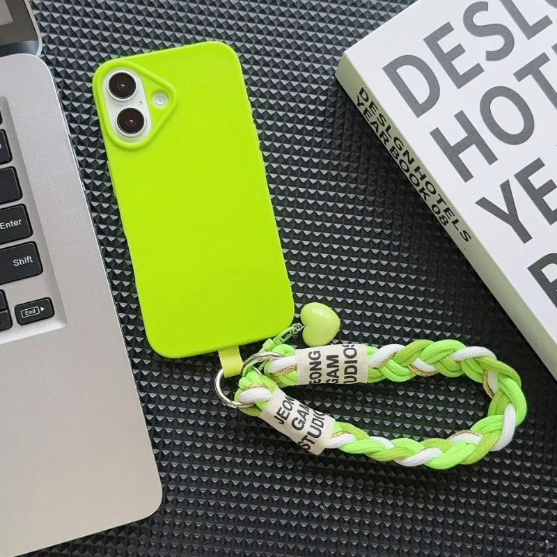 Cordón trenzado Universal para teléfono móvil, cadena colgante de nailon portátil, anillo, correa para la muñeca, llavero de cuerda desmontable para teléfono móvil - imagen 4