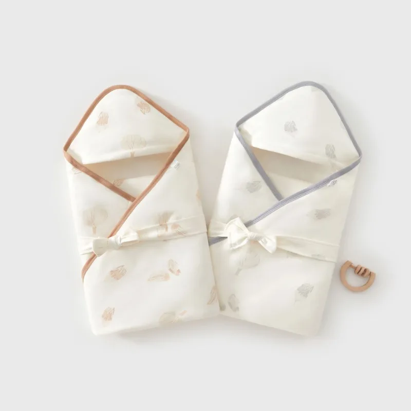 Manta envolvente 100% de algodón para recién nacido, envoltura receptora para entrega en Hospital, bonita simplicidad, tela para envolver al bebé transpirable para todas las estaciones