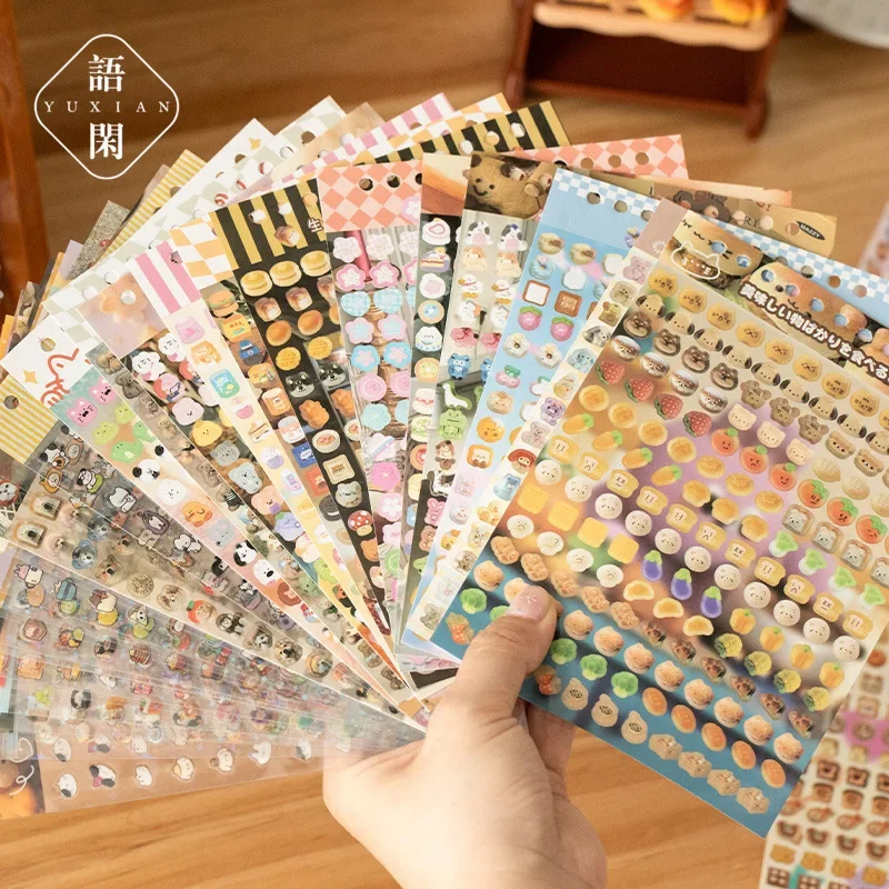 Libro de pegatinas kawaii DIY infantil – animales y K-pop - imagen 4