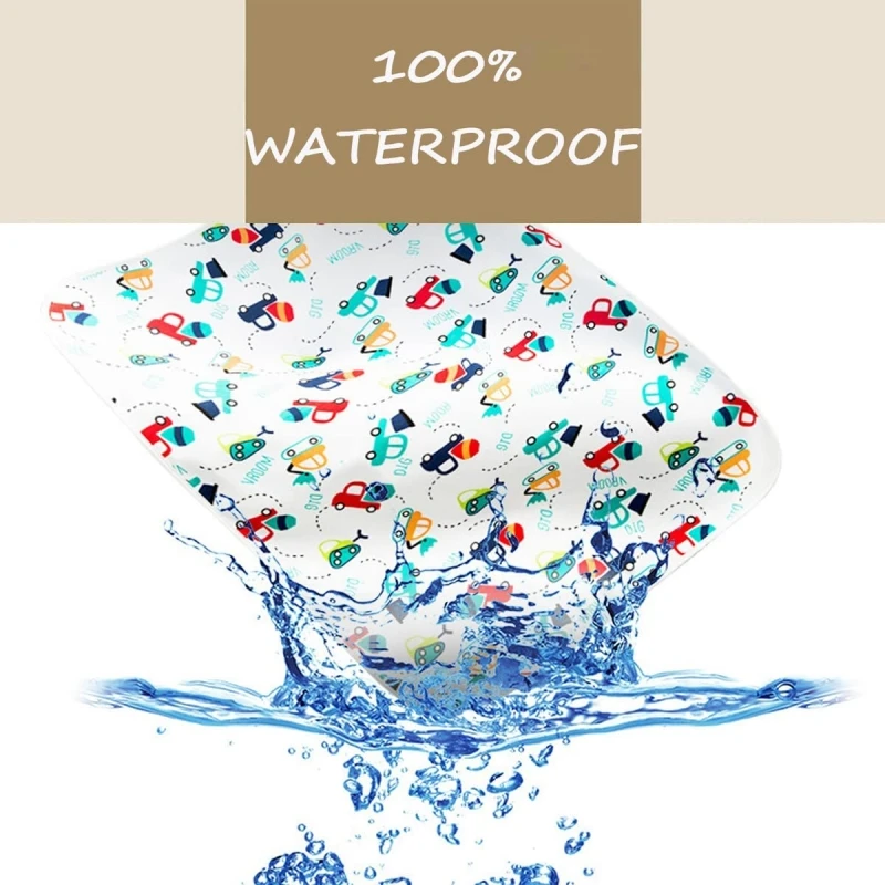 Funda de cojín cambiador para bebé, almohadilla impermeable para cama, Protector de colchón de viaje para niños, alfombrillas cambiantes reutilizables para bebés, almohadillas para pañales - imagen 4