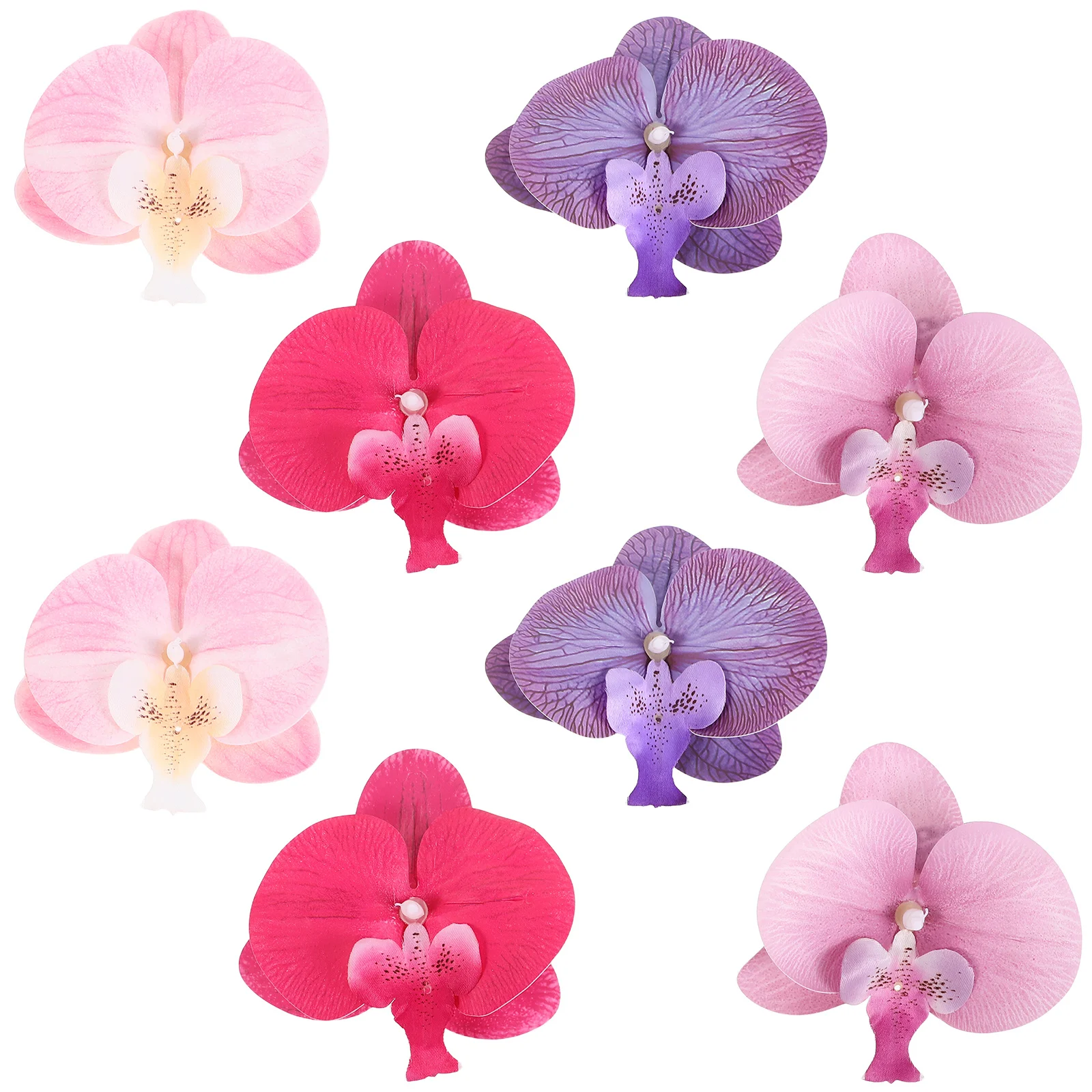 4 pares de Clips para zapatos con flores de orquídeas, elegantes decoraciones florales desmontables para tacones, sandalias, accesorios de boda, playa y verano - imagen 5
