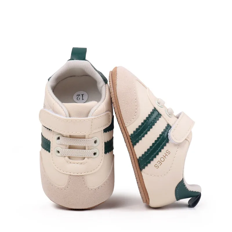Zapatillas primeros pasos bebé de cuero suave con suela flexible - imagen 5