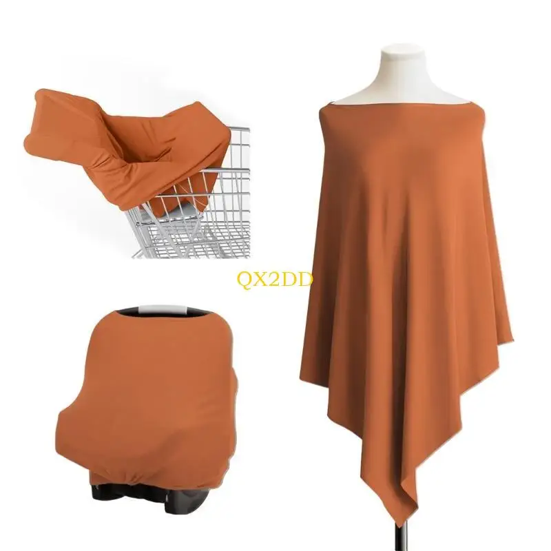 QX2D 다기능 간호 판초 통기성과 신축성 모유 수유 타월 - imagen 5