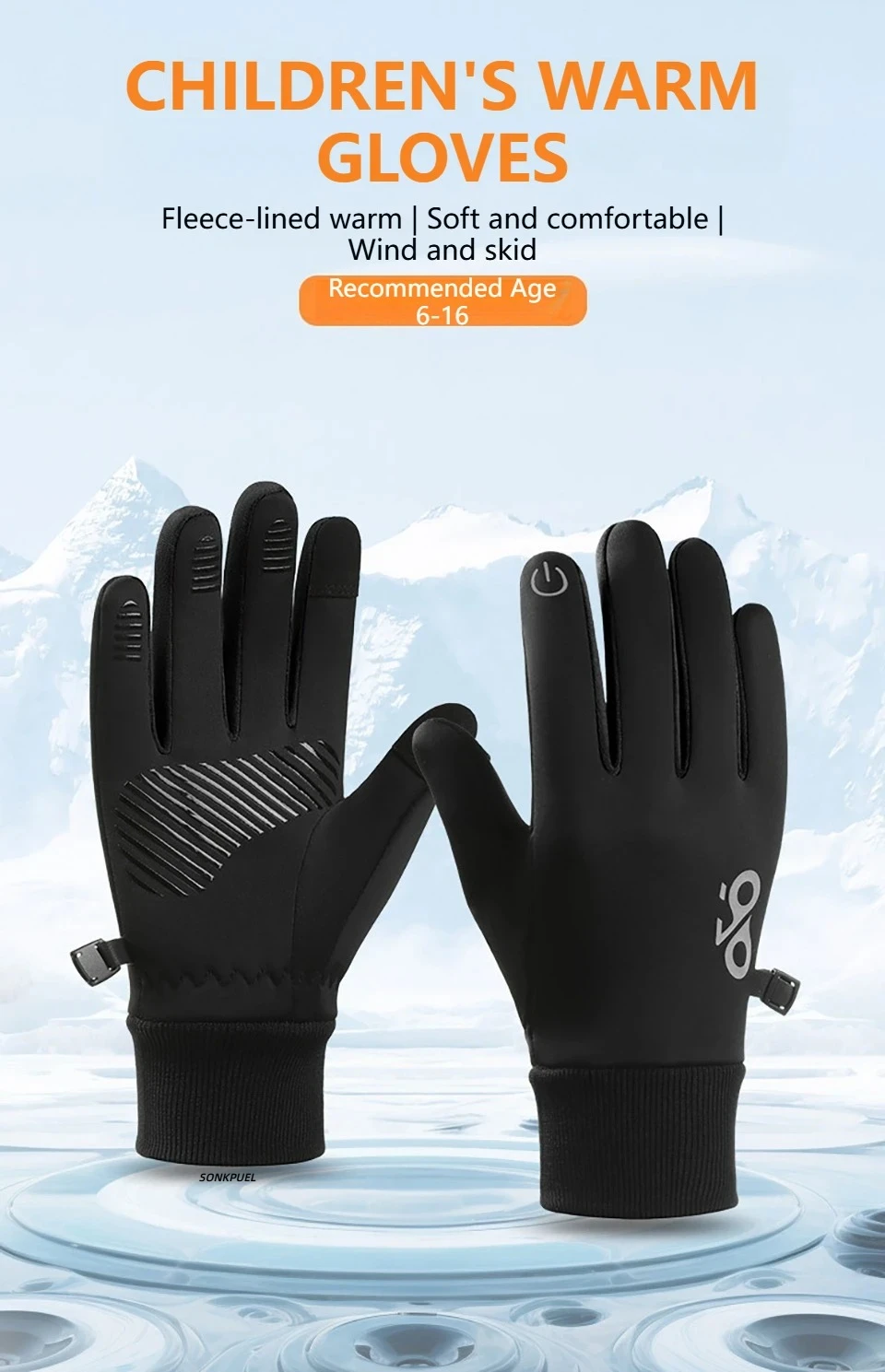 Guantes niño antideslizantes pantalla táctil
