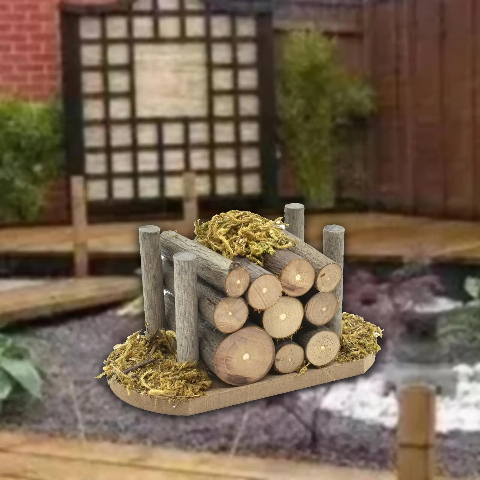 1/12 Dollhouse Firewood Pile Miniature Furniture for Miniature Scene Outdoor