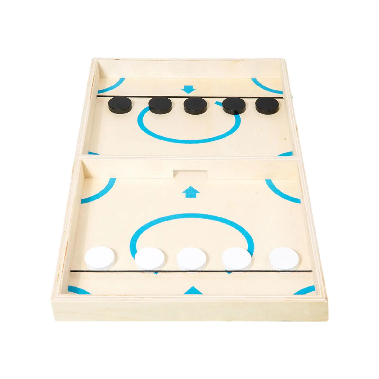 Wooden Hockey Game Classic Compact Size Chess Game Entertainment Fun Fast Puck Game for Parties Holiday Friends Birthday Family