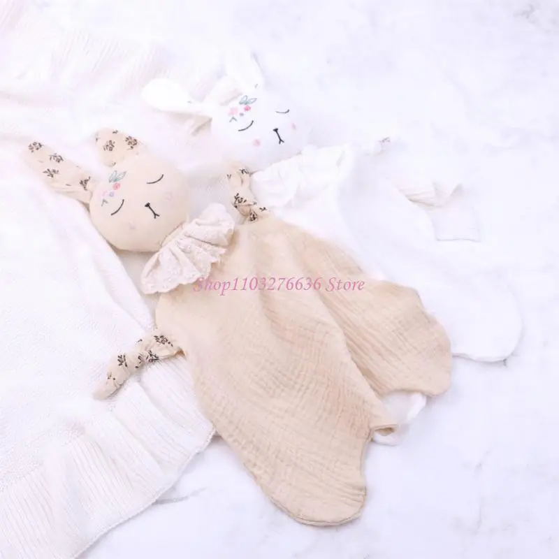 Toalla ayuda para dormir para bebés R6FD, muñeco calmante transpirable, juguete para recién nacidos, toalla calmante para - imagen 3