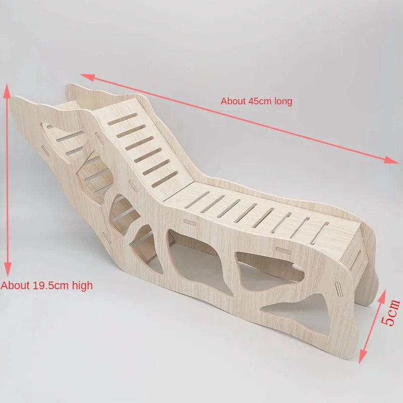 Casa de paisaje de madera para hámster, equipo multifuncional para evitar obstáculos, cueva subterránea, oso dorado, conejillo de indias, nido para mascotas - imagen 3