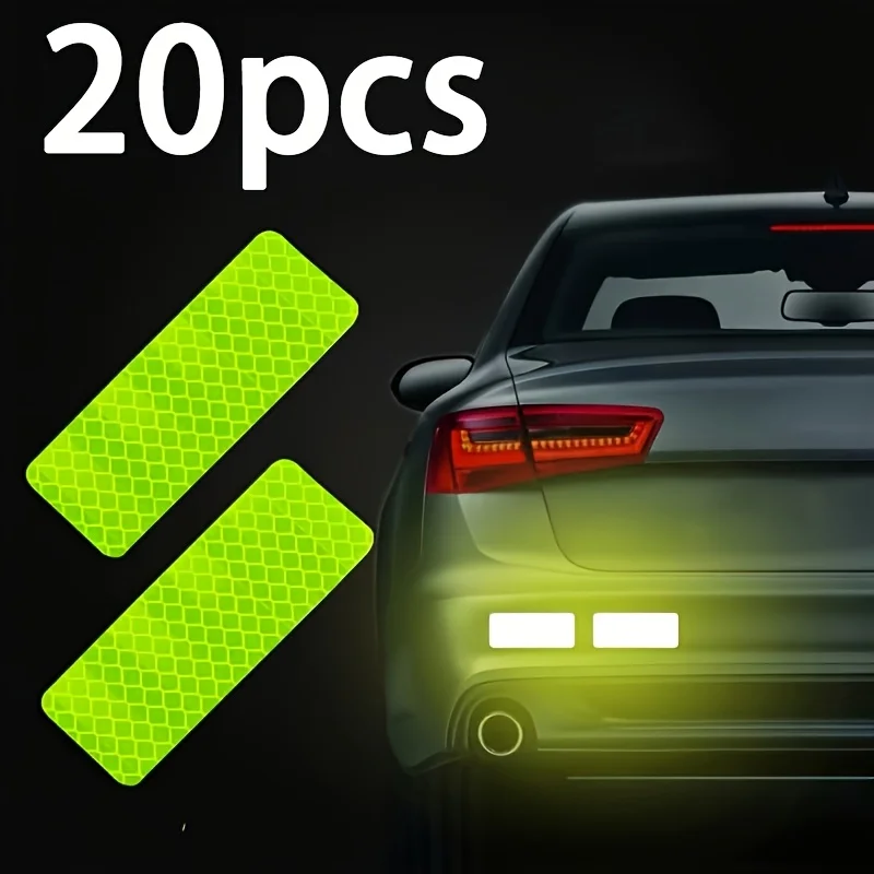 Pegatinas reflectantes para bici infantil – Amarillo verde fluorescente - imagen 2
